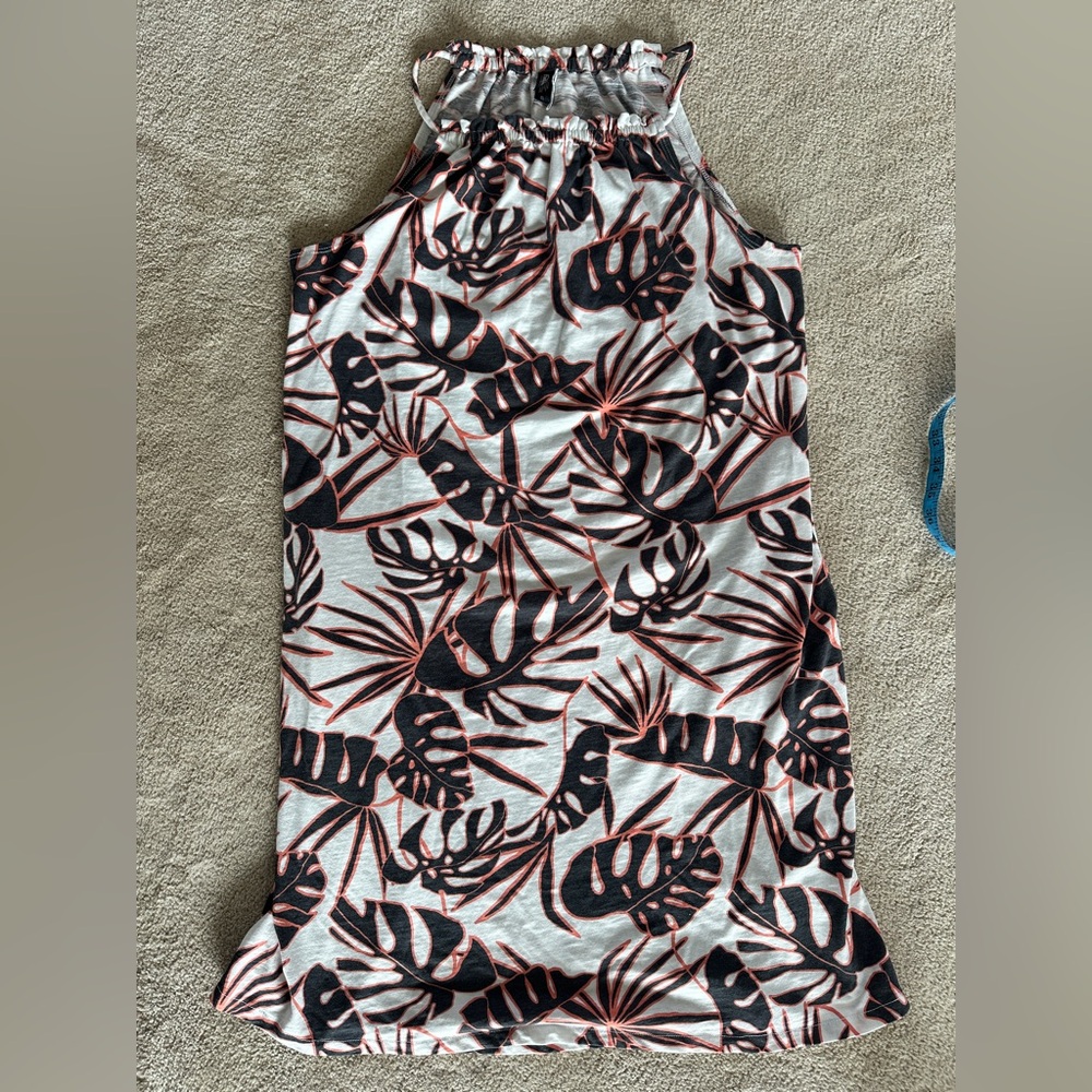 FarWest Leaf Print Dress